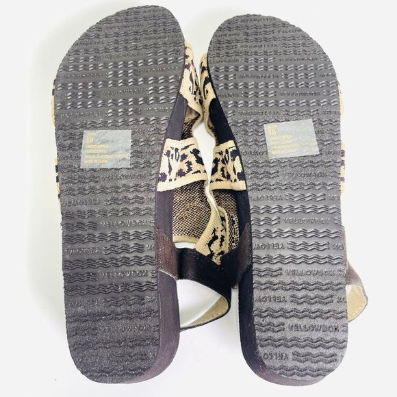 Yellow Box Sekia Platform Sandals Beige Cheetah Print Women’s Size 9 - Picture 6 of 9